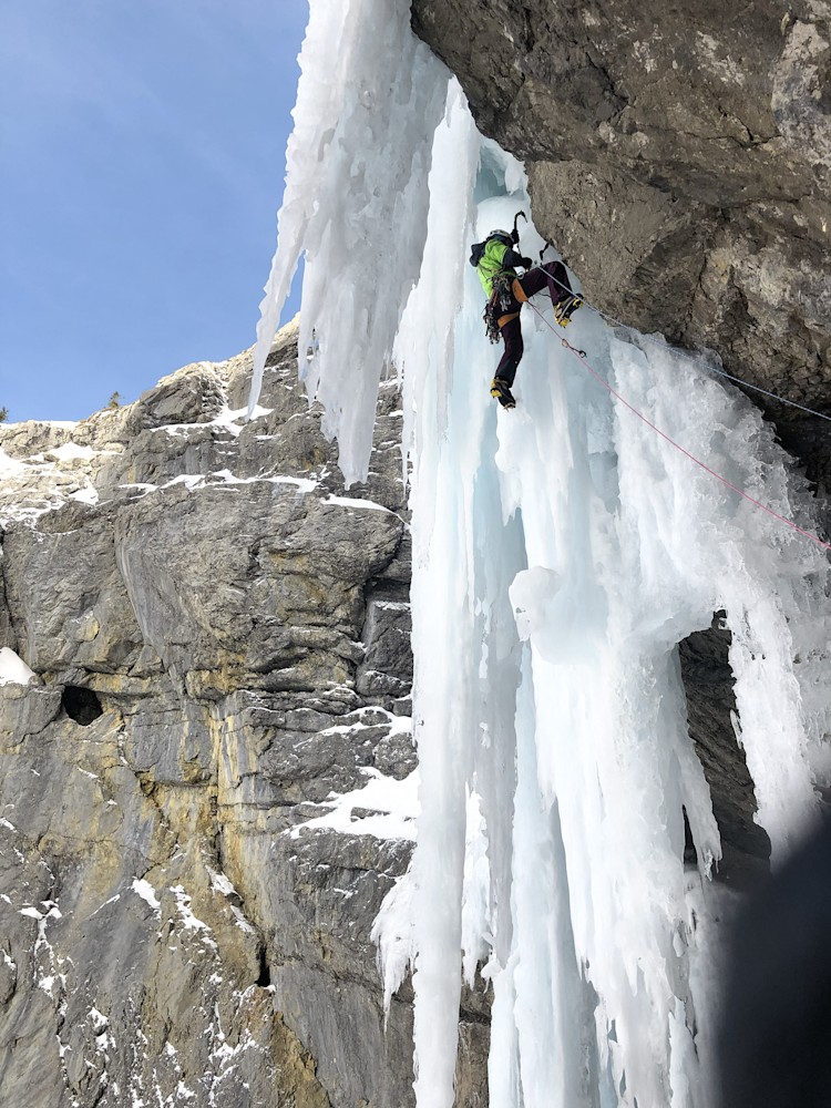 <p>In der Mixedroute "Flying Circus" an der Breitwangfluh.</p>