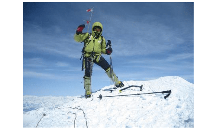 Eher nicht ganz oben: Kammerlanders Foto der vermeintlichen Gipfelbesteigung des Mount Logan 2010.