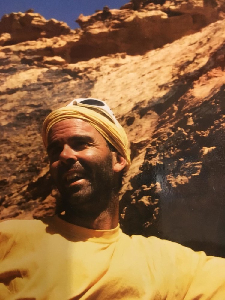 <p>Junger Robert Demmel im alpinen Gelände.</p>