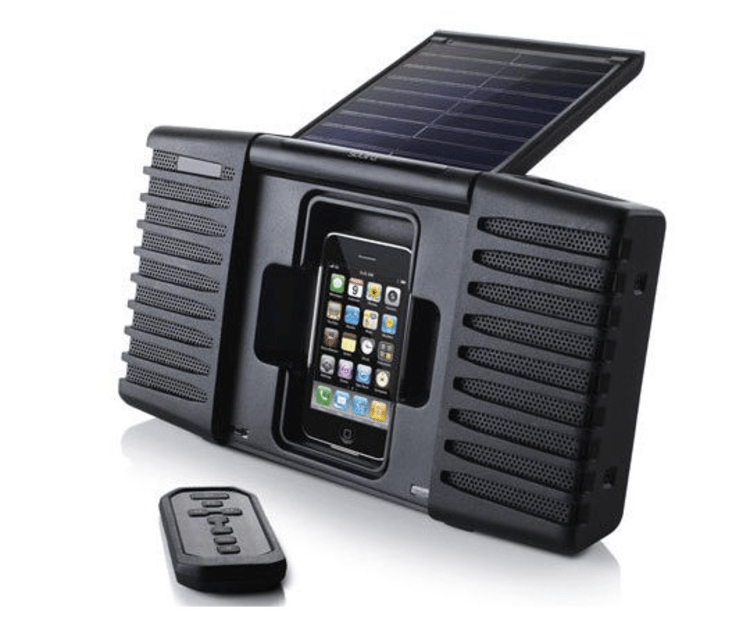 Solarbetriebenes Soundsystem für iPhone und iPod: Das Soulra SP 400.
