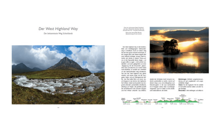 Die erste Doppelseite des Kapitels zum "West Highland Way".