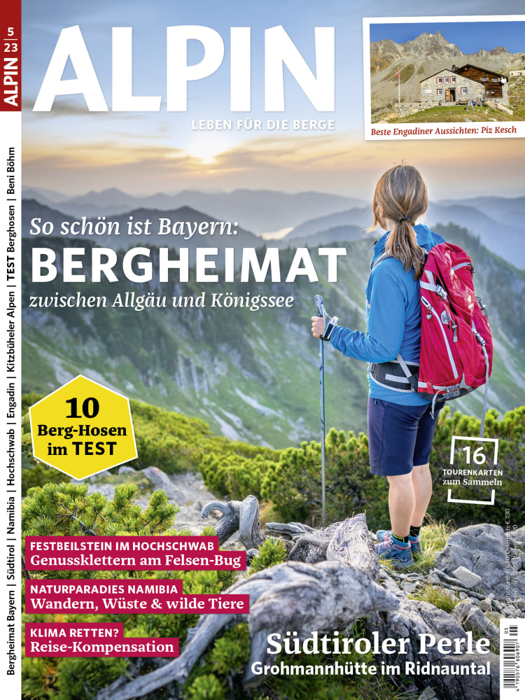 <p><a href="https://leserservice.alpin.de/de_DE/einzelhefte?onwewe=0601&utm_campaign=alpinde-navi&utm_term=header-heft" rel="nofollow">ALPIN 05/23 - Bayerns beste Berge zwischen Allgäu und Königssee.</a></p>