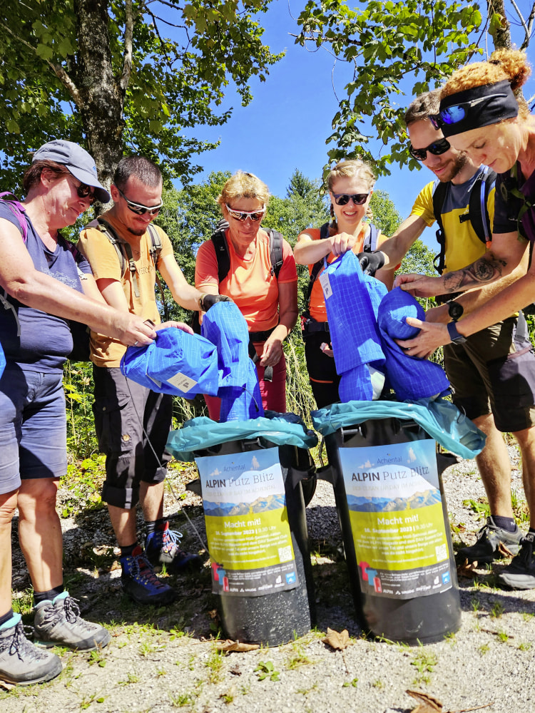 <p>Fachgerecht entsorgt: Müll beim ALPIN Putz Blitz 2023.</p>