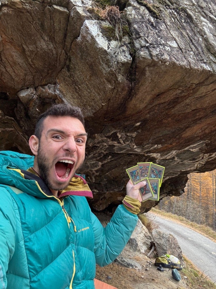<p>In bester Stimmung: Iagnemma nach dem Erfolg in "Exodia".</p>