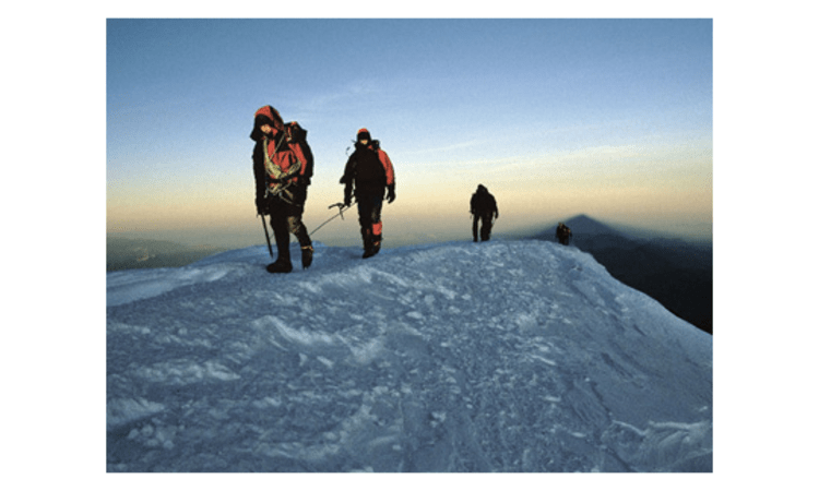 <p>Zieleinlauf: Glücklich, wer frühmorgens als erster den Gipfel erreicht.</p>