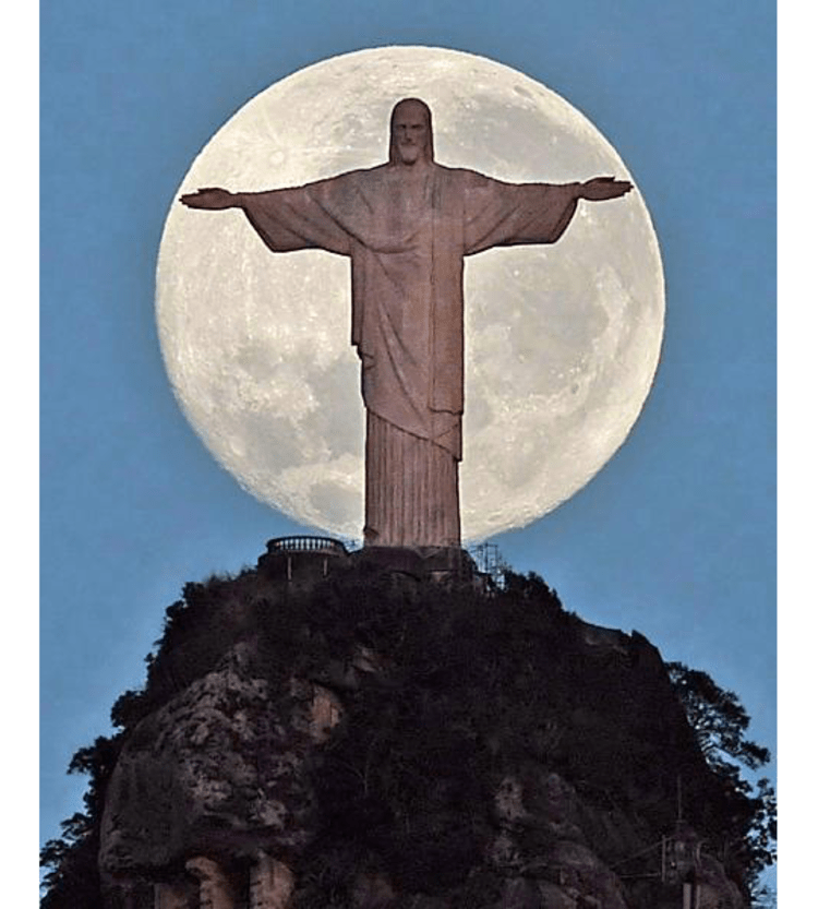 Eines der sieben neuen Weltwunder: die Christus-Statue in Rio. Bild: dpa.
