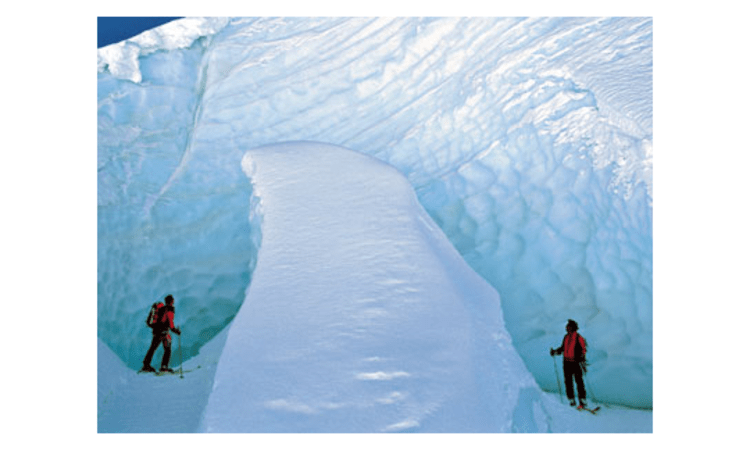 Imposantere Gletscher wird man in den Alpen kaum erleben: Skitouren in Monte Rosa.