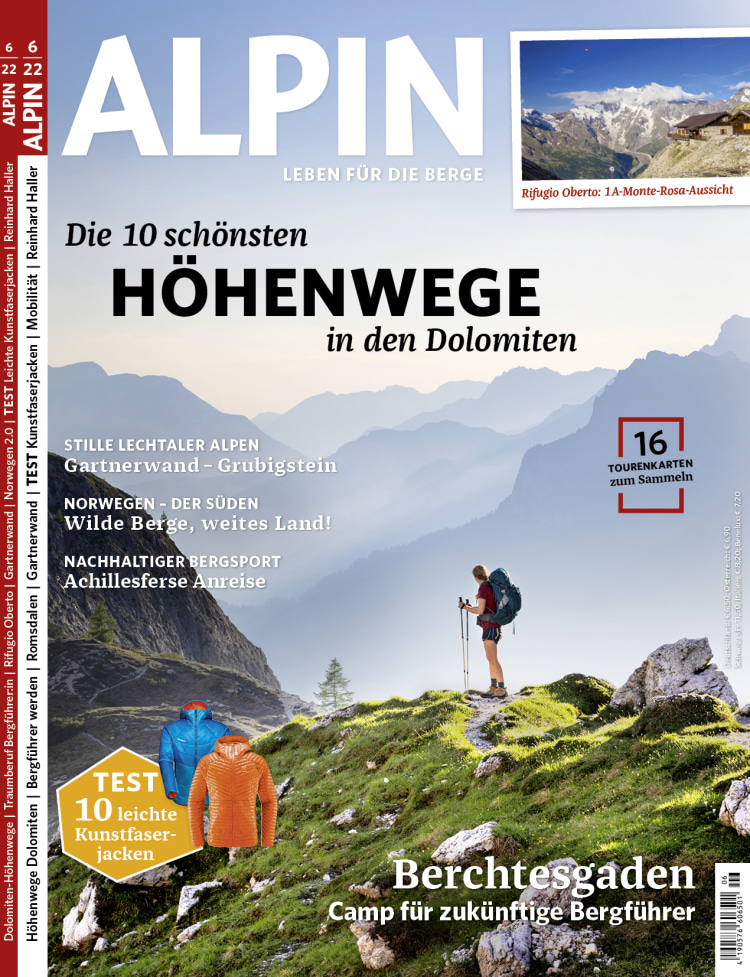 <p>Cover der Ausgabe ALPIN 6/2022.</p>