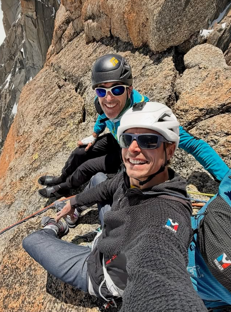 <p>Die Seilschaft vor wenigen Tagen am Grand Capucin.</p>