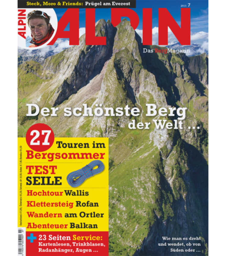 Ab 08. Juni im Zeitschriftenhandel: ALPIN 07/2013 mit unserer Titelgeschichte "Oberstdorf".