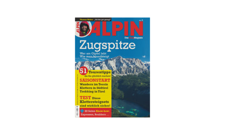 Ab 13. April im Zeitschriftenhandel: ALPIN 05/2013 mit unserer Titelgeschichte "Zugspitze".