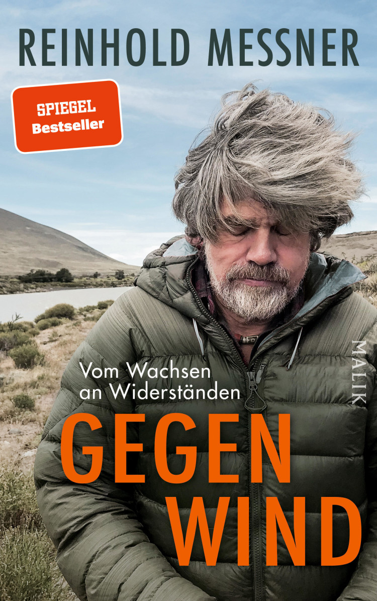 <p>Das neue Buch von Reinhold Messner: Gegenwind</p>