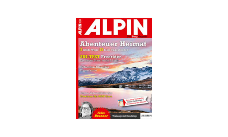 Ab 09. November im Zeitschriftenhandel erhältlich: ALPIN 12/2013.