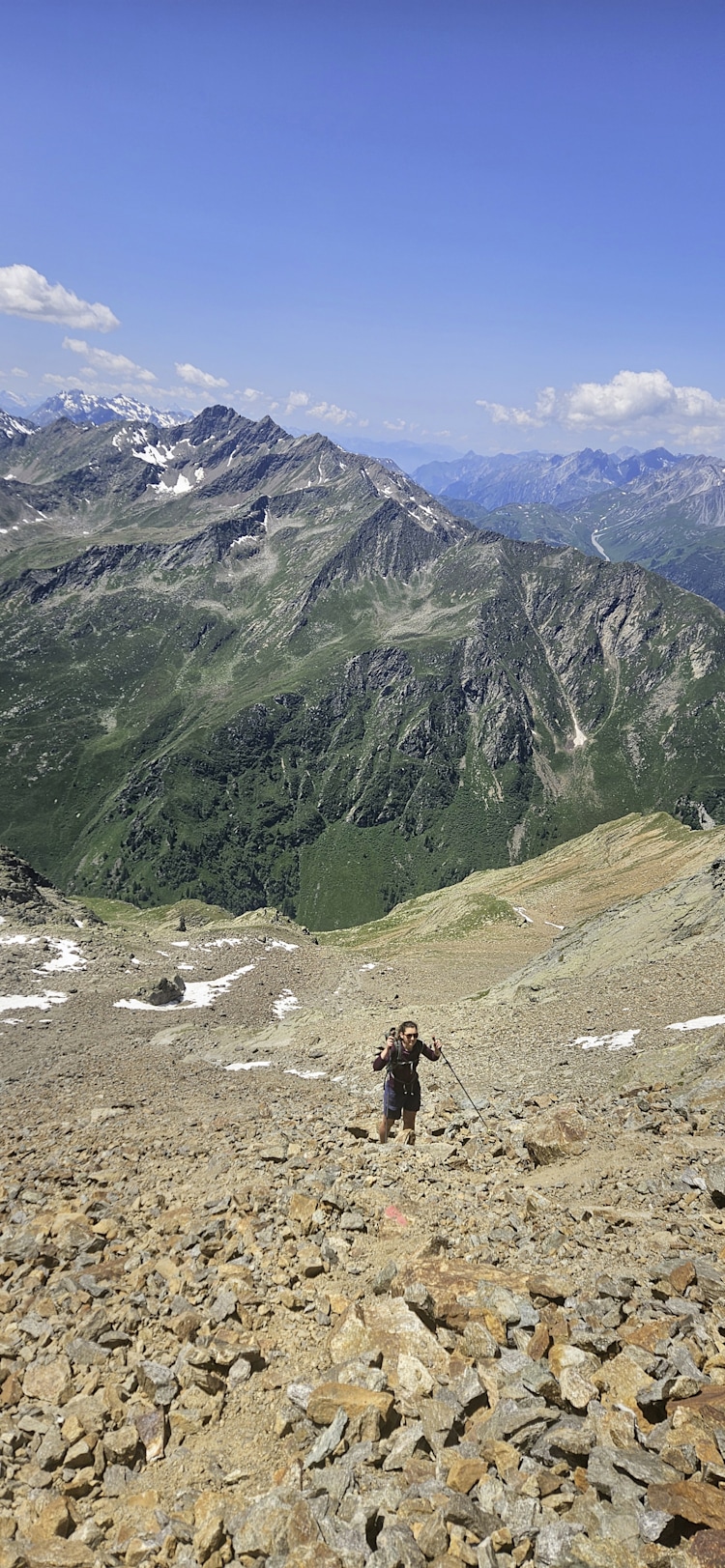 <p>Dieses steile Kar ist die forderndste Passage der Tour.</p>