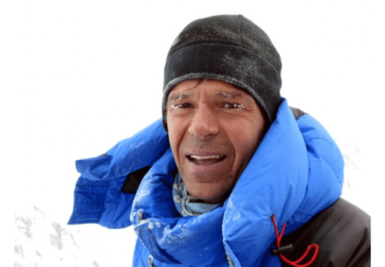 Rückzug am Hidden Peak: Gefried Göschl.