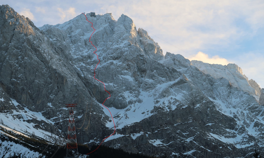 <p>Fritz Miller und Michaela Schuster gelang die Erstbegehung der "Direkten Nordwand" auf den Gipfel Zugspitze.</p>