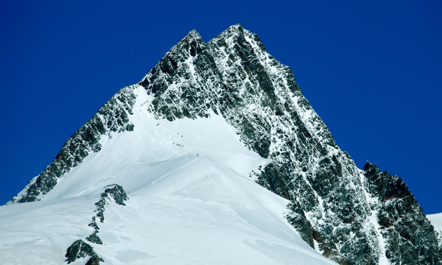 <p>Ohne Steigeisen kann es an Österreichs höchstem Berg schnell haarig werden.</p>