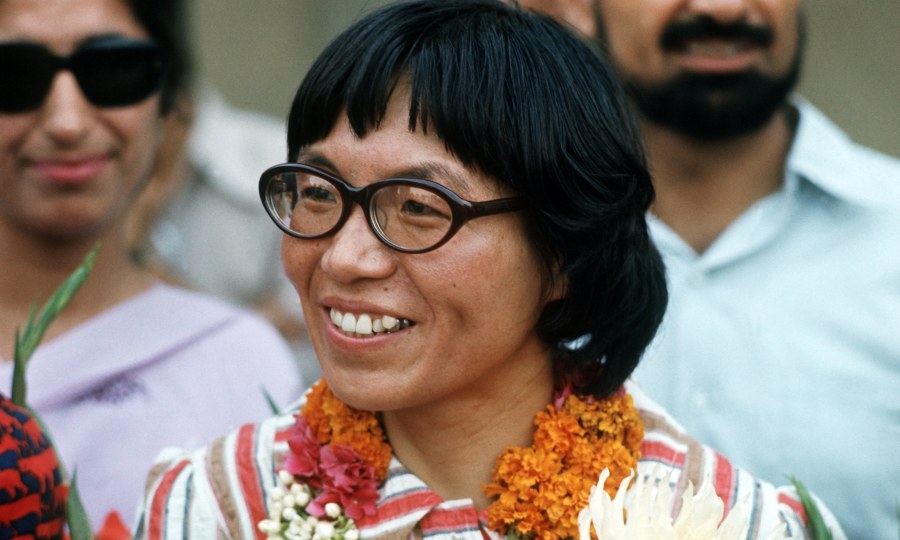 <p>Erste auf dem Höchsten: Junko Tabei im Juni 1975 in Neu Dehli. </p>