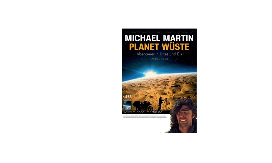 <p>Michael Martin nimmt uns in seinem Vortrag mit durch sämtliche Eis- und Hitzewüsten der Erde.</p>