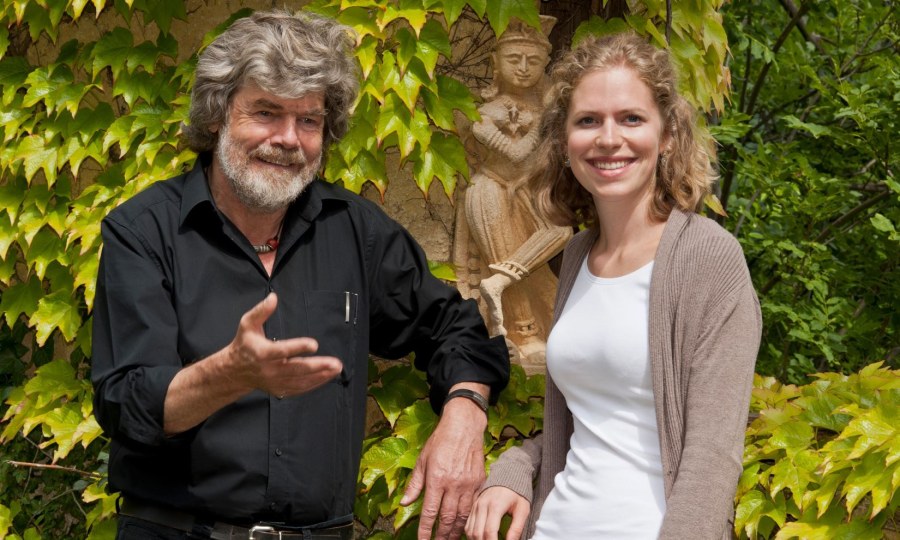 <p>Auf Burg Juval: Magdalena und Reinhold Messner.</p>