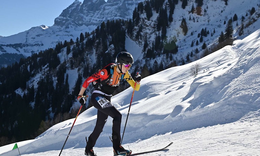 <p>Sophia Wessling beim Mixed Relay in Morgins</p>