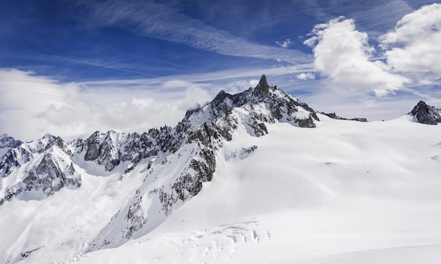 <p>Grandiose Kulisse im Vallée Blanche.</p>