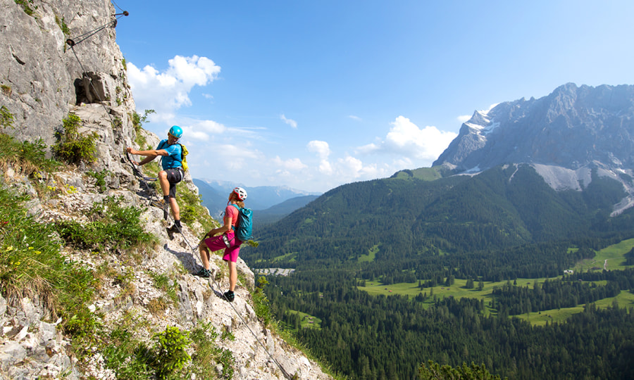 <p>Der Seeben Klettersteig besticht durch einmalige Tief- und Weitblicke.</p>