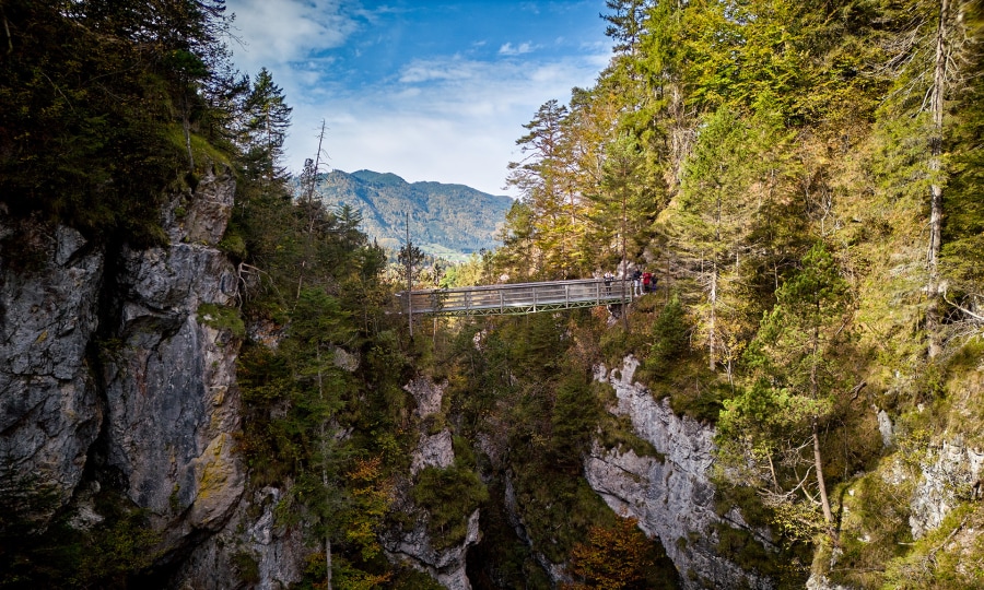 <p>Die Asamklammschlucht in Eschenlohe</p>