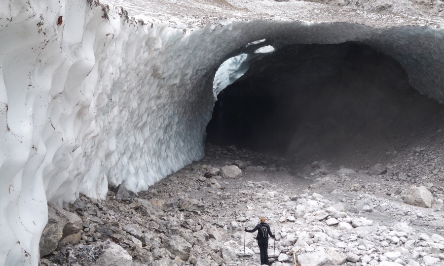 <p>Jährlich schrumpft die Eisfläche: Hier die Eiskapelle 2014.</p>