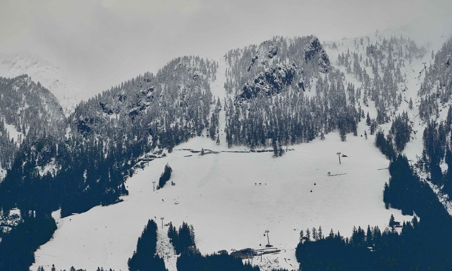 <p>Schneefall in den Alpen: hier am Jenner (1.874 m), Jennerfeld.</p>