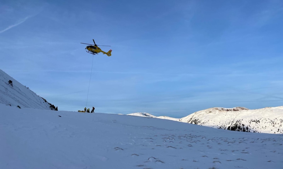 <p>Aufnahme der Helikopter-Rettung.</p>