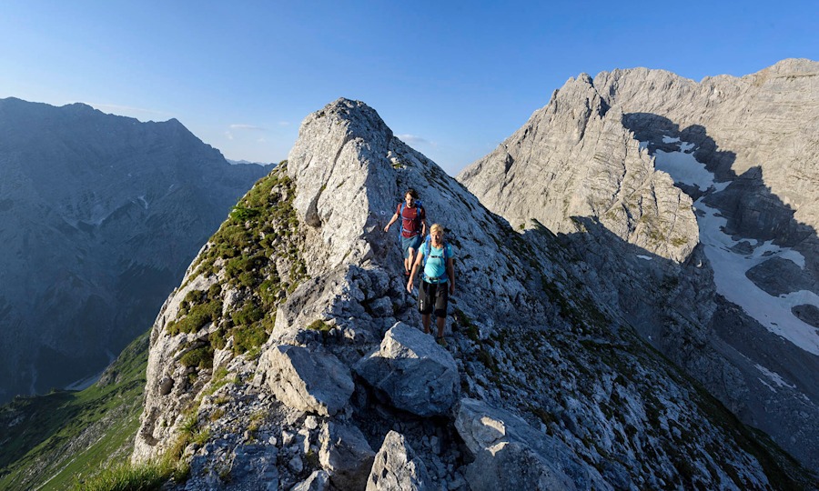 <p>Unterwegs an der Schärtenspitze.</p>