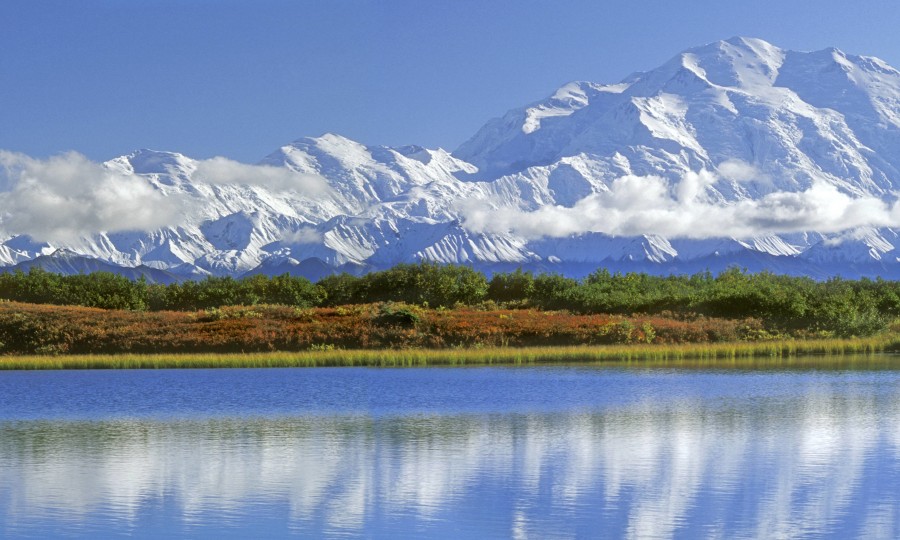 <p>Der höchste Berg Nordamerikas: Der Denali, ehemals Mount McKinley.</p>