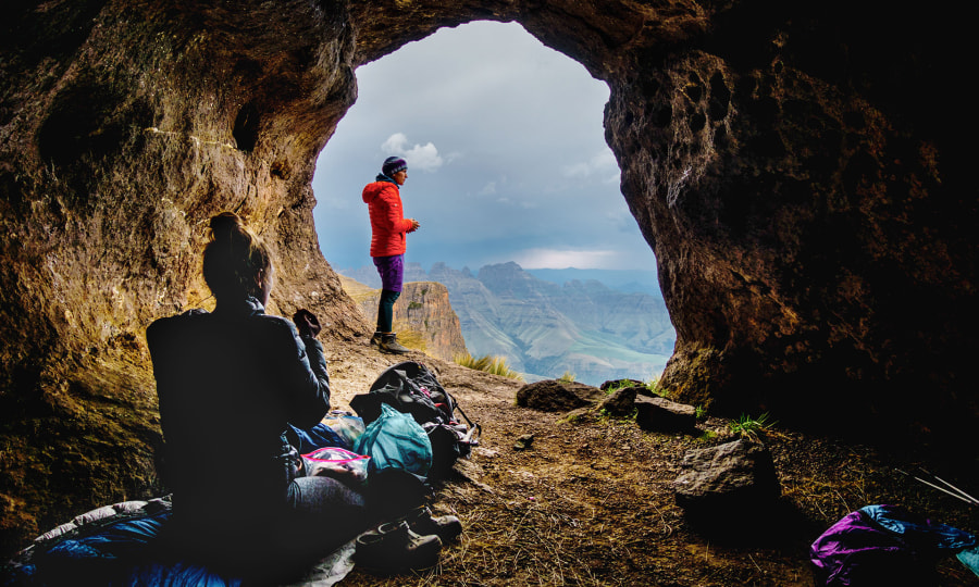 <p>Moderne Höhlenbewohner: in den Drakensbergen beliebte Übernachtungsoption.</p>