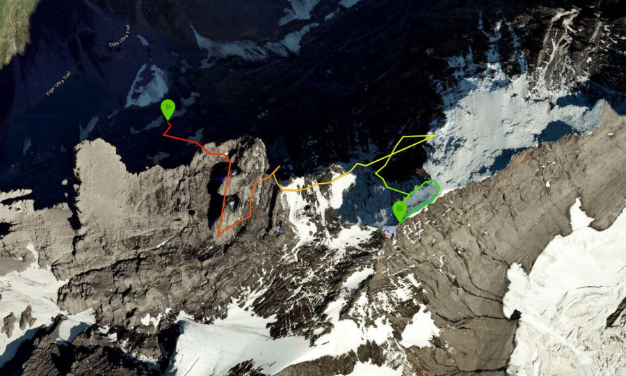 <p>Der Track des Speed-Rekords von Ueli Steck in der Eiger Nordwand.</p>