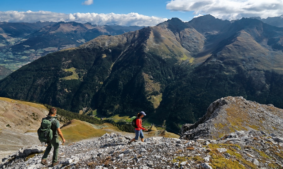 <p>Unterwegs  an der selten bestiegenen Hochleitenspitze im Ortlergebiet.   </p>