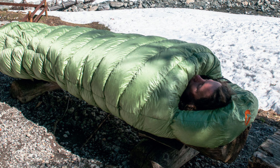 <p>Birgit Gelder: "Warmer Schlafsack, mit dem ich auch im Winter auf ,Foto-Lauer‘ liegen kann."</p>