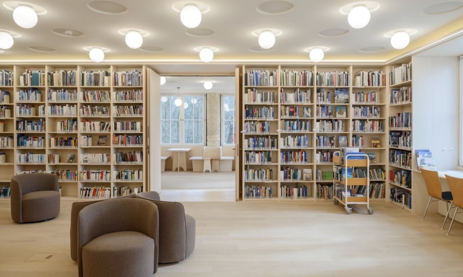 <p>Die neue, in das Alpine Museum integrierte Bibliothek.</p>