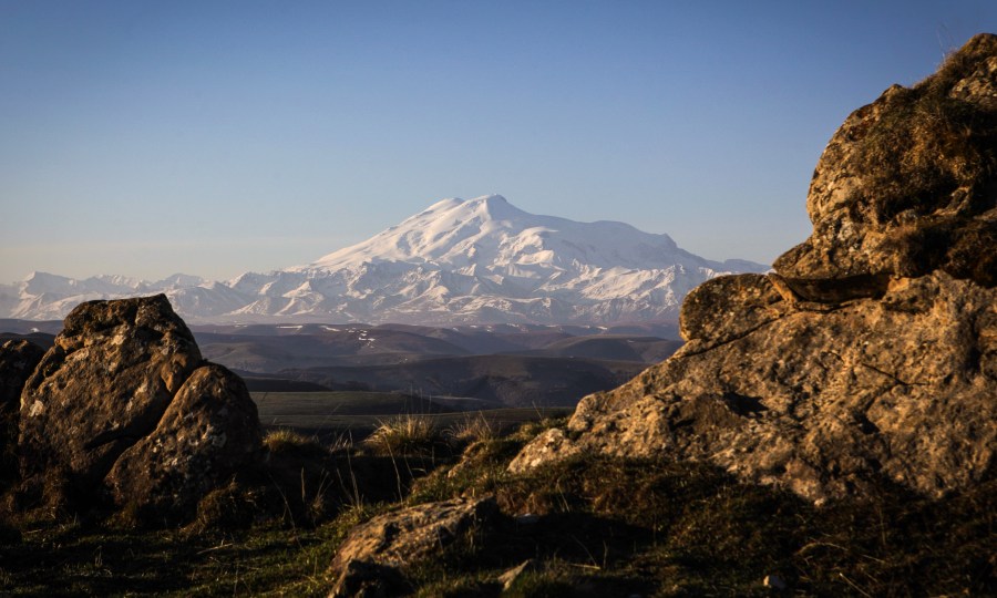 <p>Der höchste Berg Europas: Der Elbrus im Kaukasus.</p>