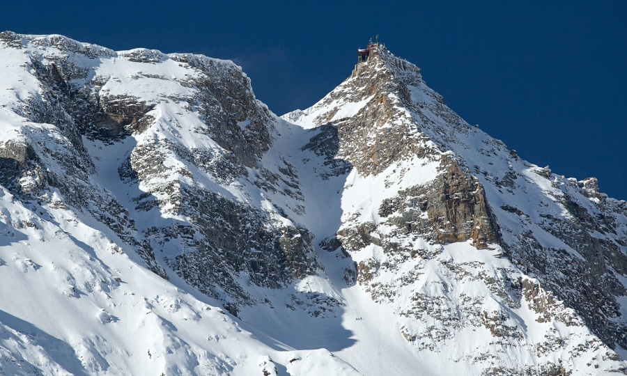 <p>Die Nordwand des Sonnblicks –  hier vom  Skianstieg zum Hocharn – ist der Hingucker im Talschluss von Kolm-Saigurn.  </p>