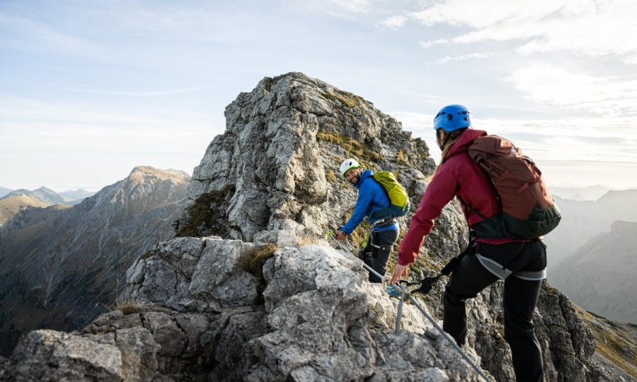 <p>Lang und anspruchsvoll: der Hindelanger Klettersteig.</p>