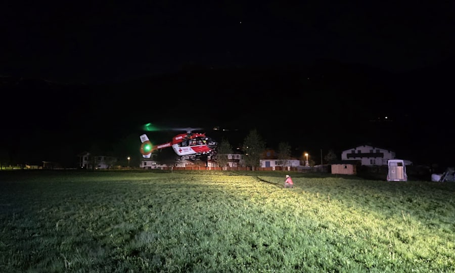 <p>Der Rettungshubschrauber RK1 im Einsatz</p>
