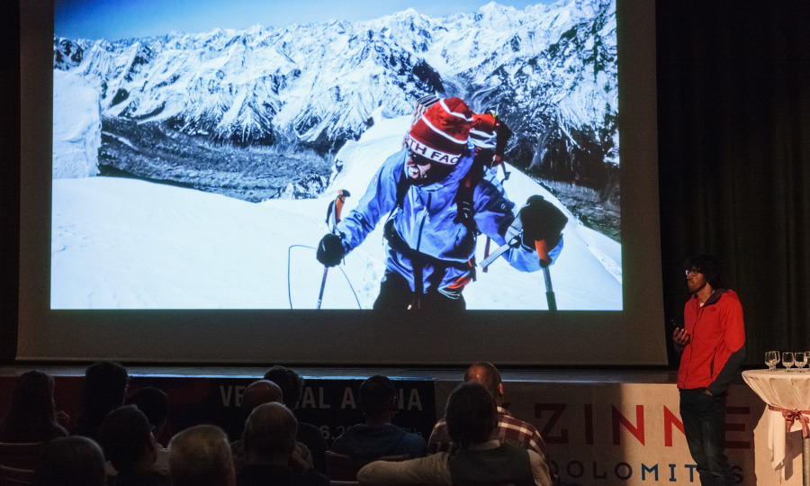 <p>Hansjörg Auer sprach über seine jüngsten Erfahrungen bei Erstbesteigungen im Himalaja.</p>