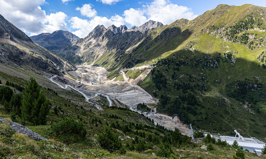 <p>Die Baustelle Längental (Kühtai) im August 2022.</p>