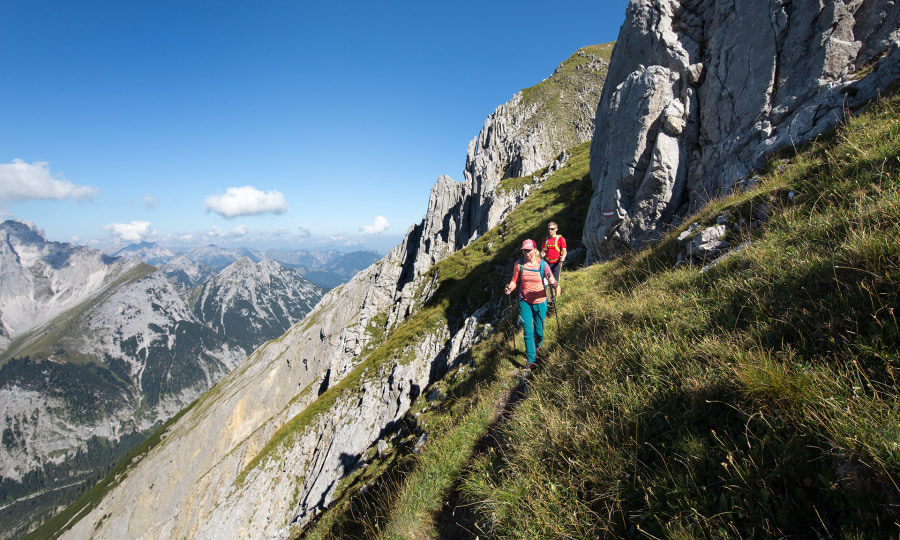 <p>Verwunschener Wiesenpfad: Am Steinfalk findet man noch die vielgepriesene Bergeinsamkeit.</p>