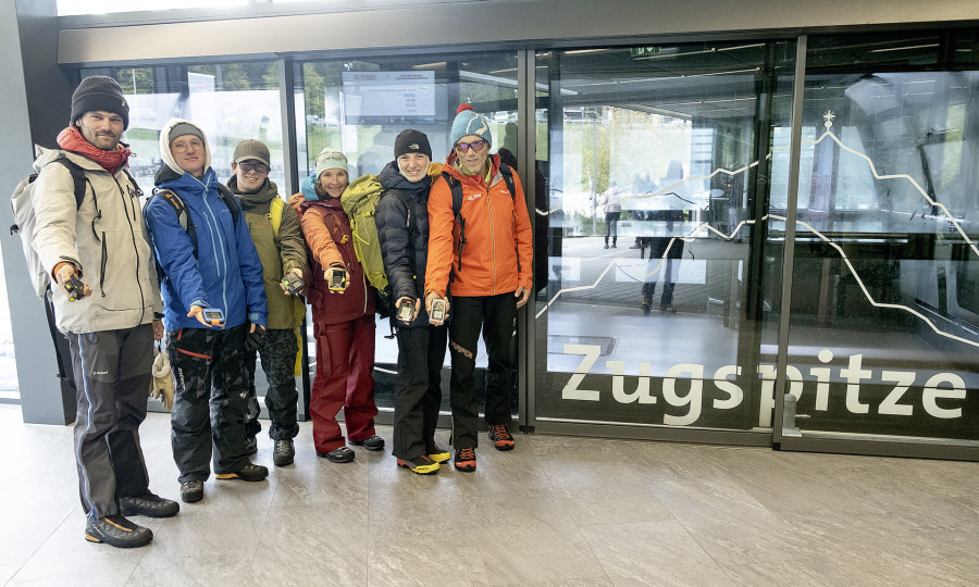 <p>Das Test-Team auf der Zugspitze.</p>