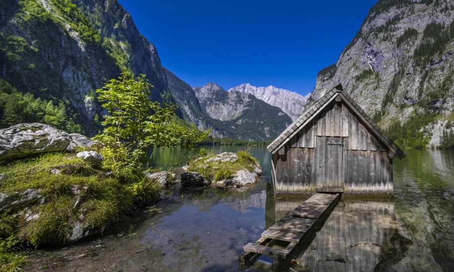 <p>Sieht aus wie gemalt: Der Obersee in den Berchtesgadener Alpen.</p>