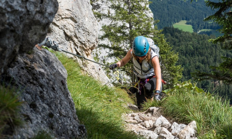 <p>Brünnstein: Einfacher Klettersteig</p>