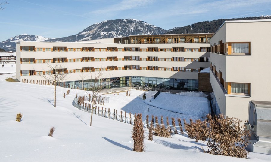 <p>Das Vier-Sterne-Hotel Alpine Resort Fieberbrunn.</p>