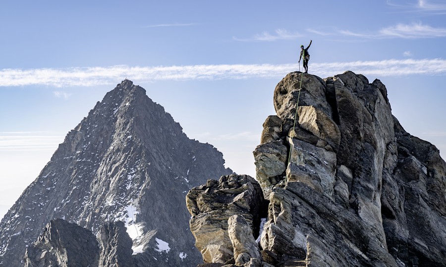 <p>Unterwegs beim Führen am Großglockner.</p>